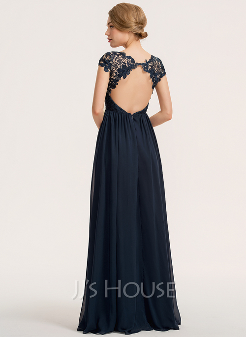 sachin and babi light blue dress White Lux Chiffon Bridesmaid Dresses main image 0