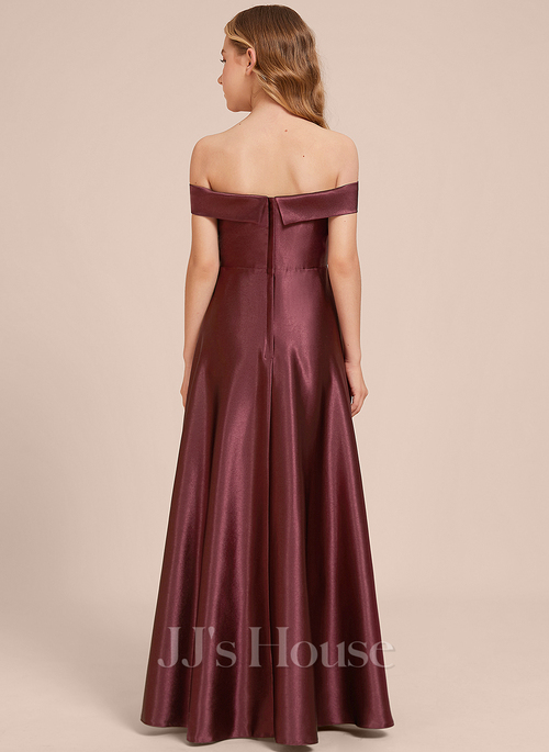 bridesmaid dresses with sleeves modest Modest Chiffon Bridesmaid Dresses Lace Sleeves With Split – Lisposa main image 1
