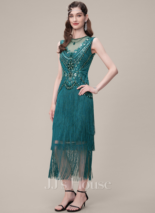 formal flapper dress R&M Richards 8998 Long Formal Poncho Pant Suit main image 1