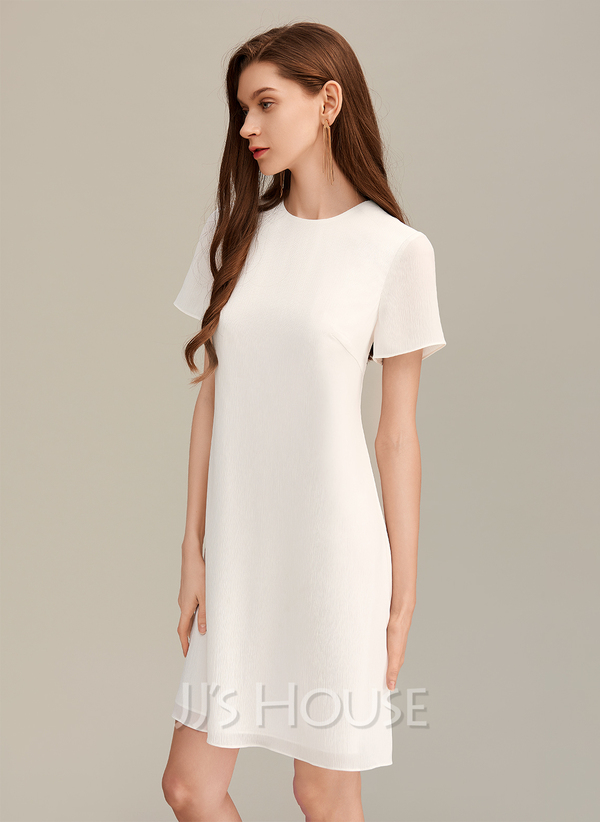 Round Neck Short Sleeve Dress (No Pockets) main image 0