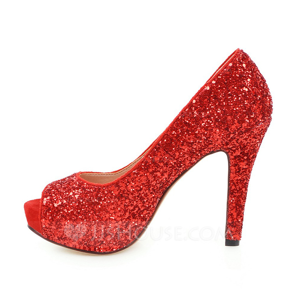 Glitter Ghost Stiletto Shoes main image 0