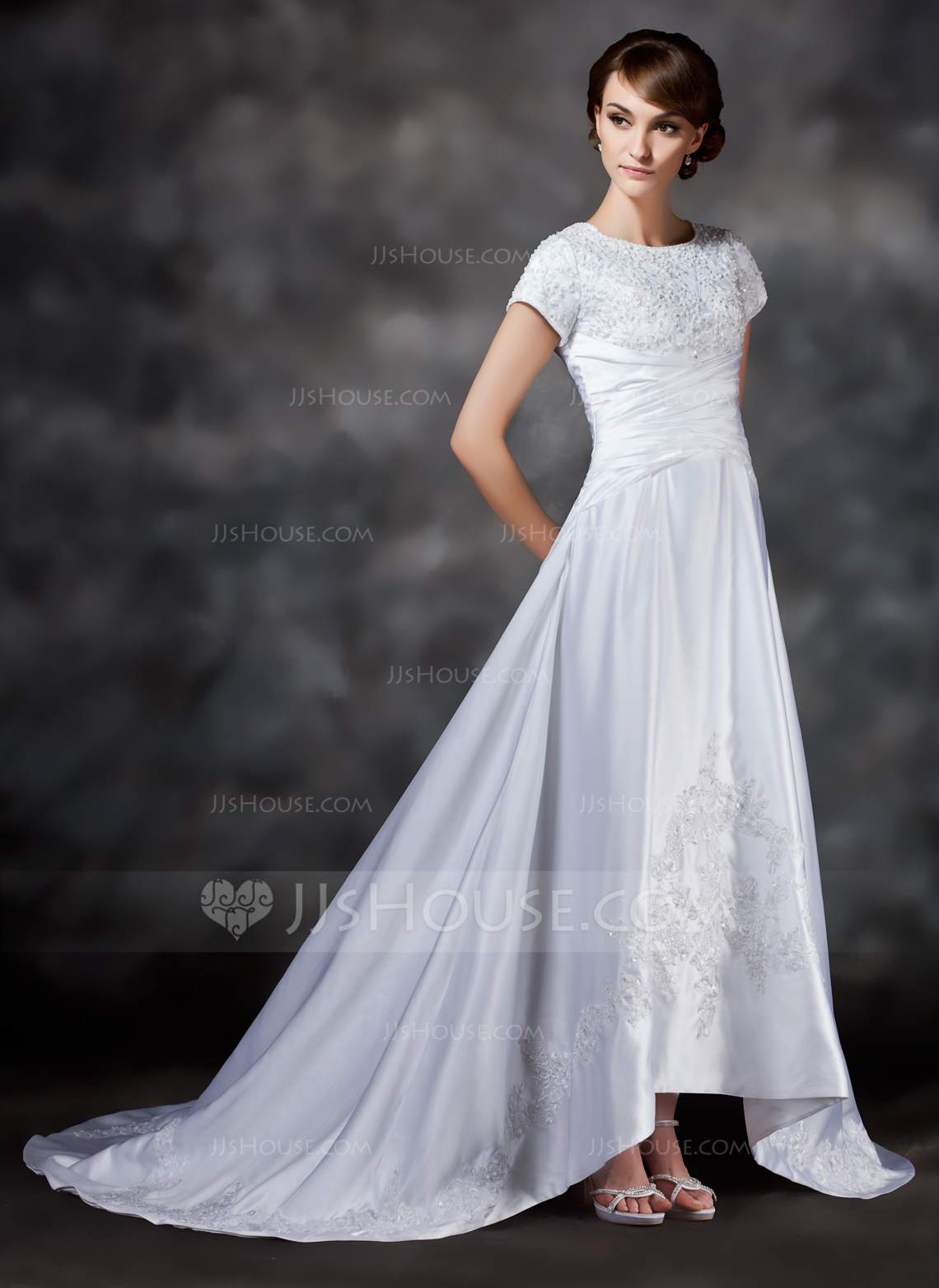 A-line/Princess One-The-Shoulder Asymmetrical Wedding Guest dresses main image 1