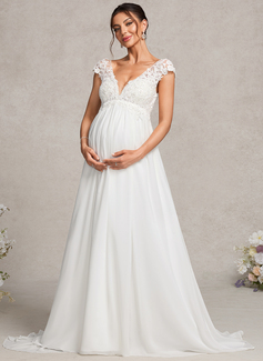 A-line Lace Maternity Dress