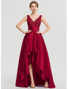A-Line Off-the-Shoulder Asymmetrical Chiffon Prom Dresses (018192899 ...