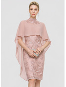 Braid Motif Peplum Sheath Cocktail Dress C3678 main image 1