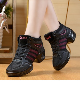 Dansschoenen voor Vrouwen Jazz Schoenen Dames Dans Sneakers Dame Ademend Luchtkussen Split Zool Wandelen Dans Schoenen, Wit, 38.5 EU
