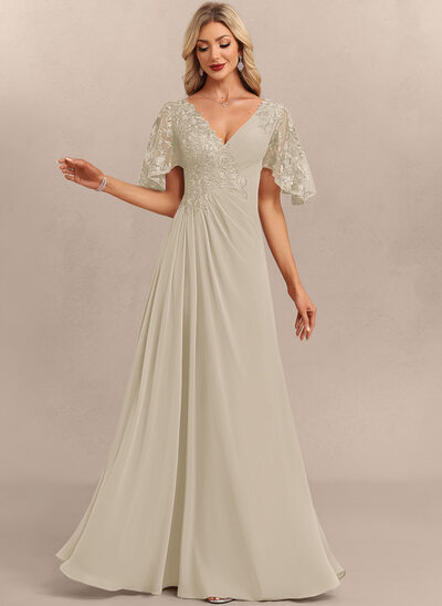 Kjole Maxi i Chiffon