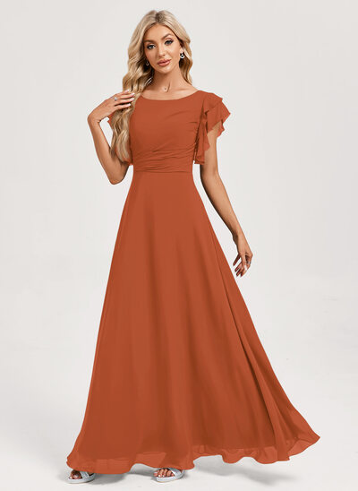princess polly baby blue dress Amanda Burnt Orange Bridesmaid Dress main image 1