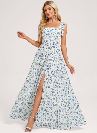 Azure Floral Bridesmaid Dresses | JJ's House Azure Floral Bridesmaid Dresses | JJ's House