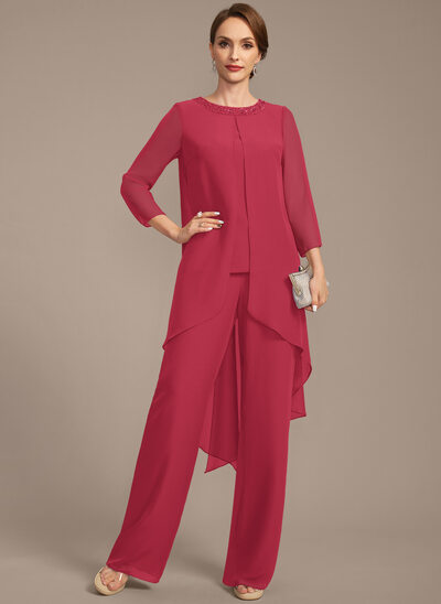 Sequins Chiffon Pantsuit