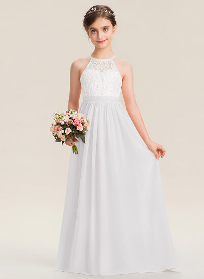 Kleid in A-Linie aus Chiffon