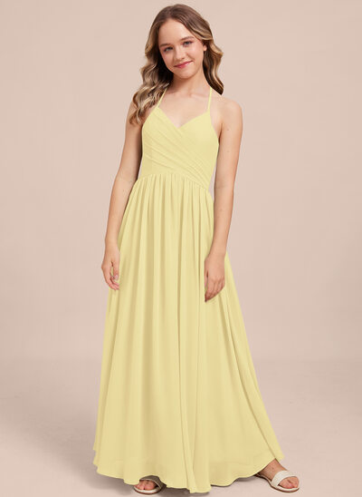 Kleid in A-Linie aus Chiffon