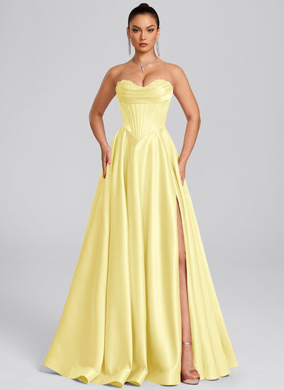 sachin and babi light blue dress Yellow Prom Dresses