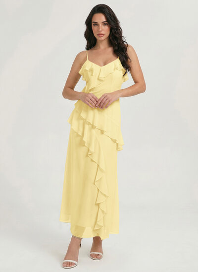 Kjole Slire i Chiffon