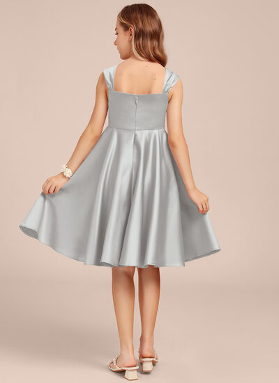 silver formal dresses for juniors VIOLET WEEKEND JUNIORS' PEARL & SEQUIN LACE UP BALLGOWN SKY / 13/14 main image 1