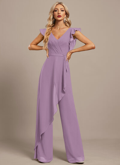 Combinaison maxi avec surjupe en mousseline