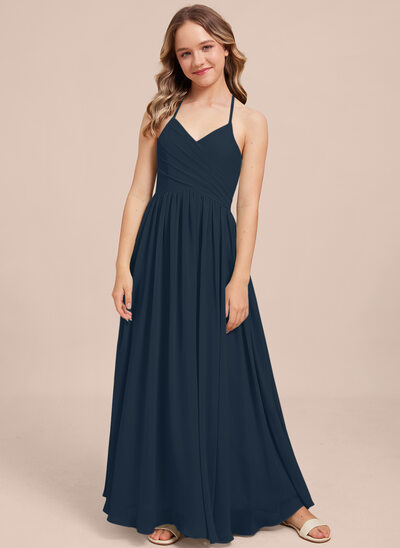 Kleid in A-Linie aus Chiffon