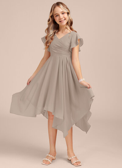 A-line Chiffon Dress