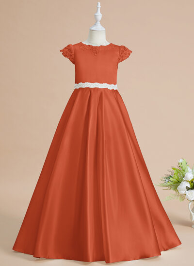 Jurk gala-japon/prinses van kant met strik
