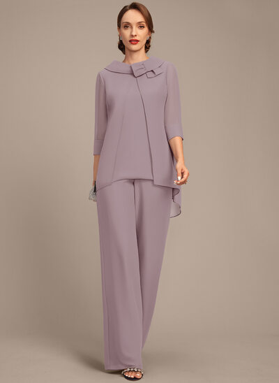 Tailleur-pantalon en mousseline
