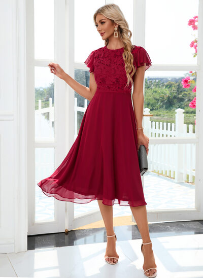 fitted lace wedding dress House of CB Carmen Midi main image 1