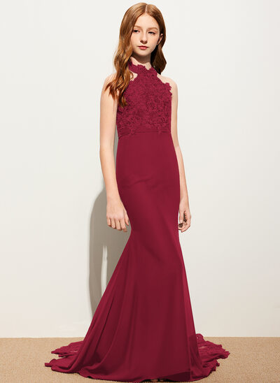 Lea Off the Shoulder Chiffon Junior Bridesmaid Dress | JJ's House