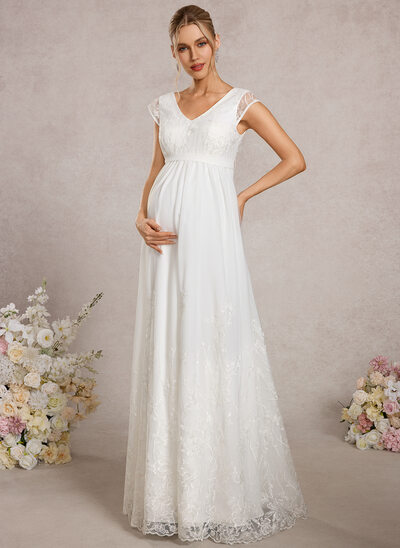 A-line Lace Maternity Dress