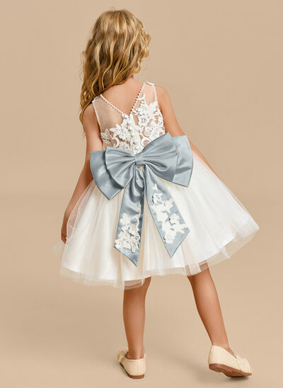A-line Bow Tulle Dress