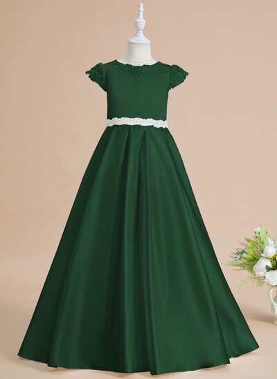 Jurk gala-japon/prinses van kant met strik