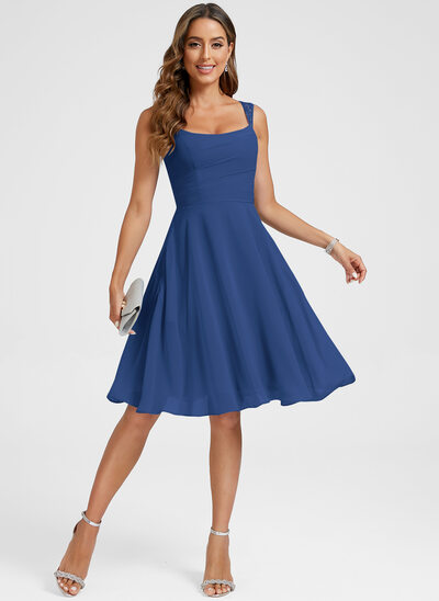 sachin and babi light blue dress Short Fitted Dress by Poly USA 7020 S / Royal Blue main image 1
