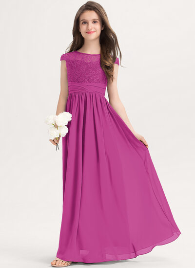 Elegant Lace Top Junior Bridesmaid Dresses Regency