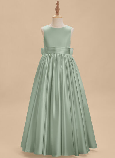 sage green dress satin Dusty Rose Satin Cowl Neck Bridesmaid Dress Sheath Floor-Length main image 1