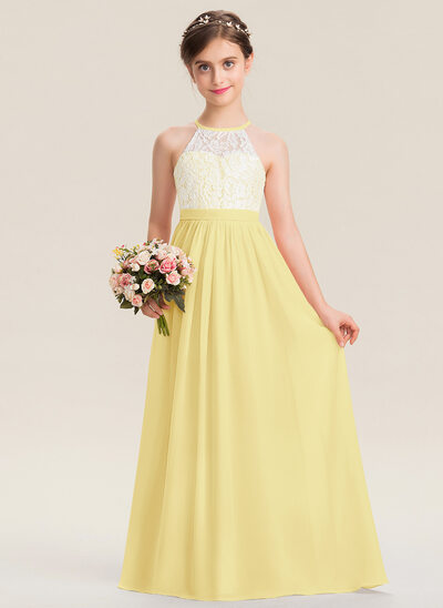 Kleid in A-Linie aus Chiffon
