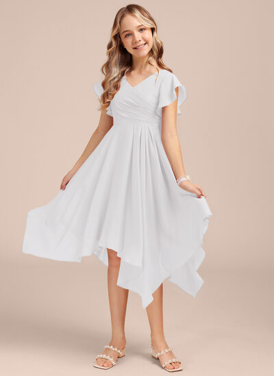White Junior Bridesmaid Dresses | JJ's House White Junior Bridesmaid Dresses | JJ's House