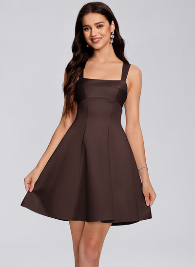 brown dresses for homecoming Lace-Up Short Brown Homecoming Dress with Sequin Print Brown / 0 main image 1