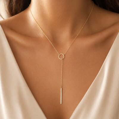 1 pc ketting eenvoudig legering