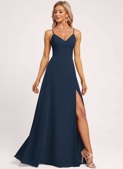 us army dress blues Blue Tulle Long Prom Dresses, A-Line Evening Dresses US 12 / Blue main image 0